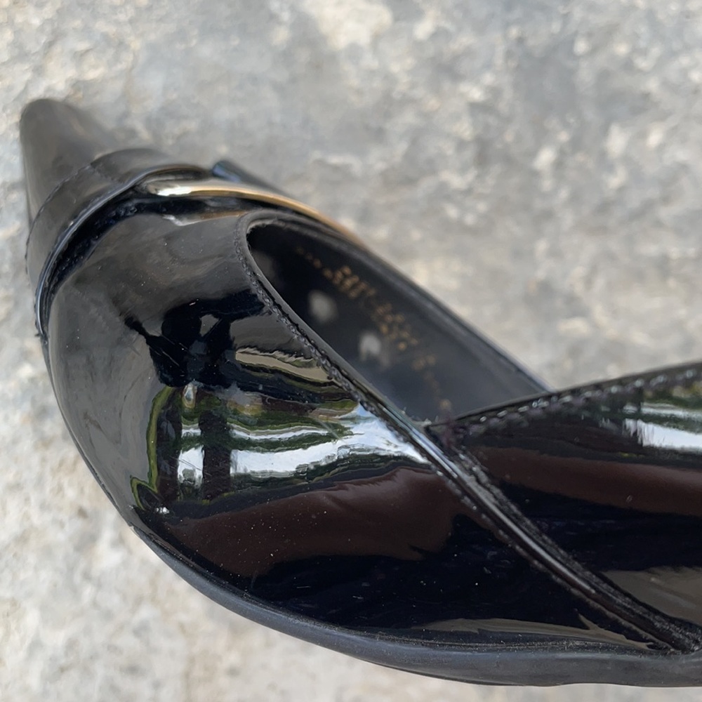 BCBGirls Patent Leather Pumps Black  7.5 - Picture 9 of 16